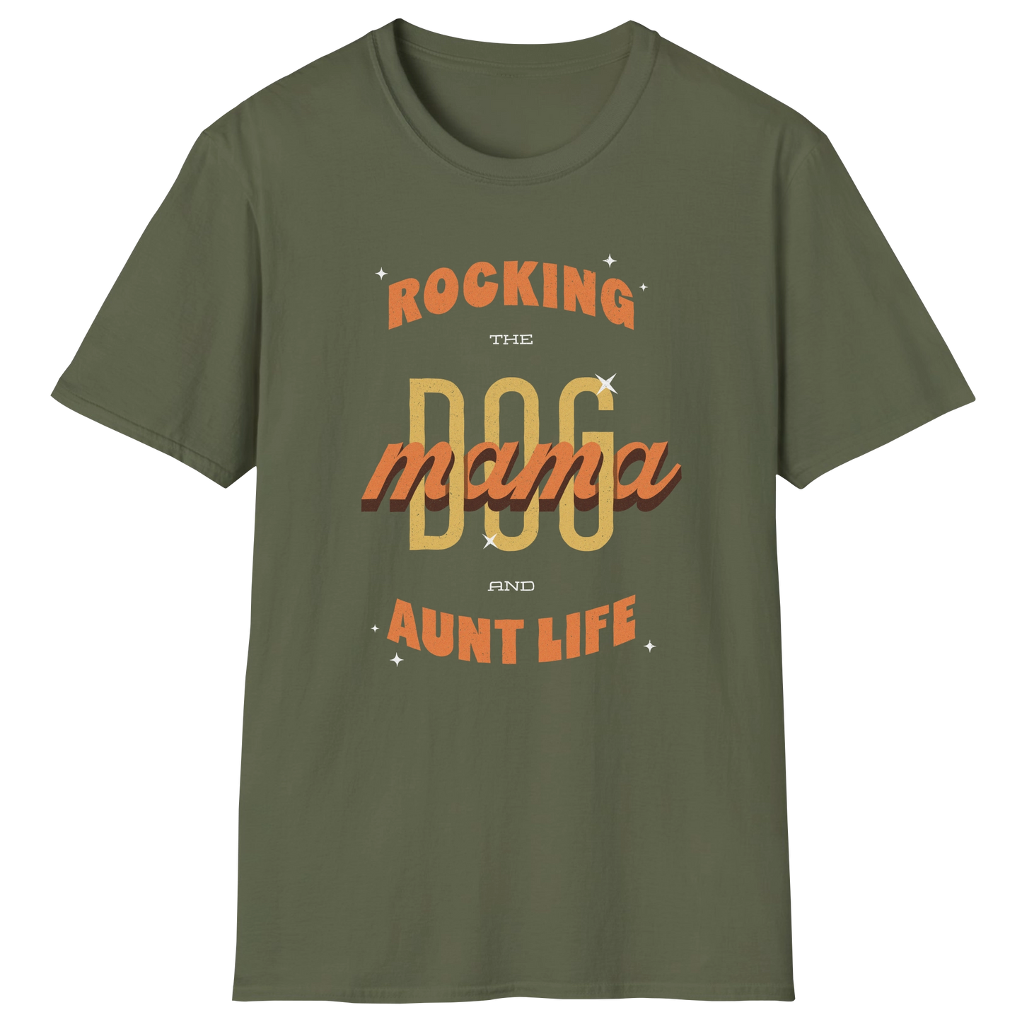 flatlay-dog_lover-mutt-rocking_the_dog_mama_and_aunt_life-t_shirt-military_green