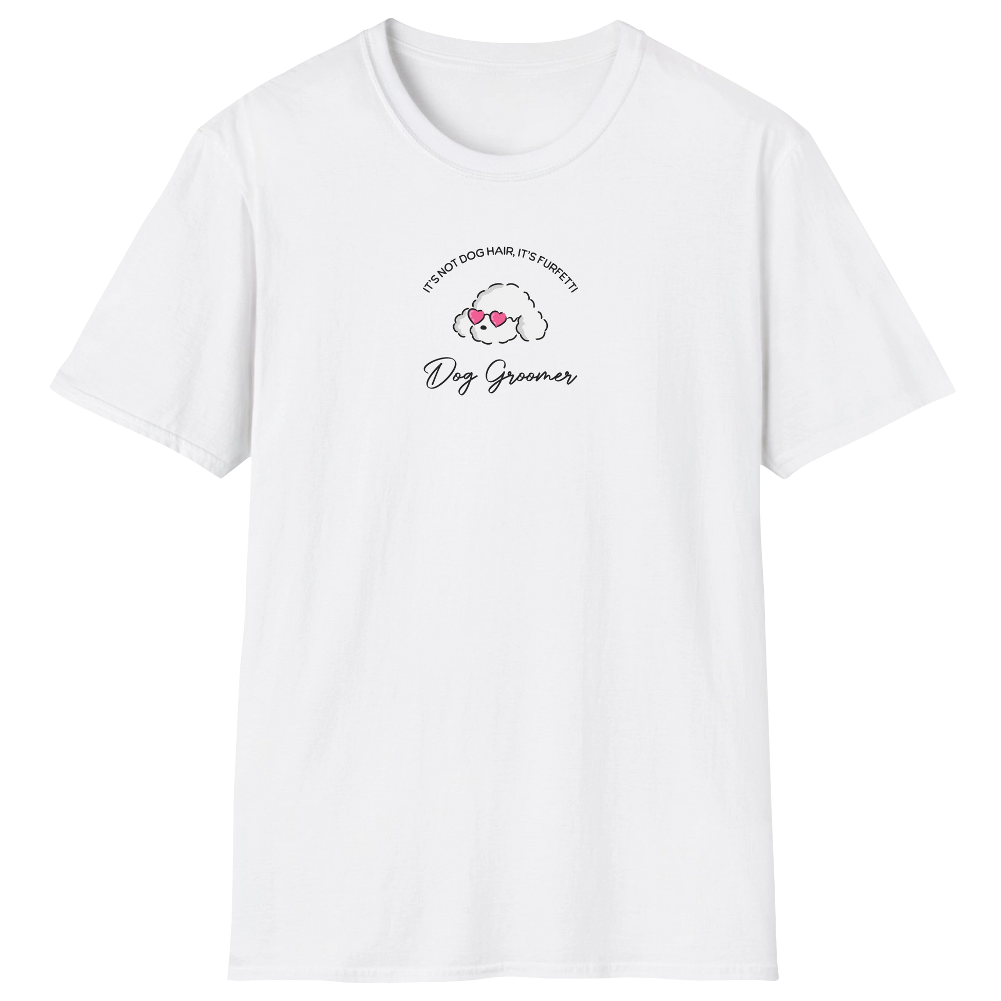 flatlay-dog_lover-poodle+standard-dog_groomer_furfetti_pink-t_shirt-white