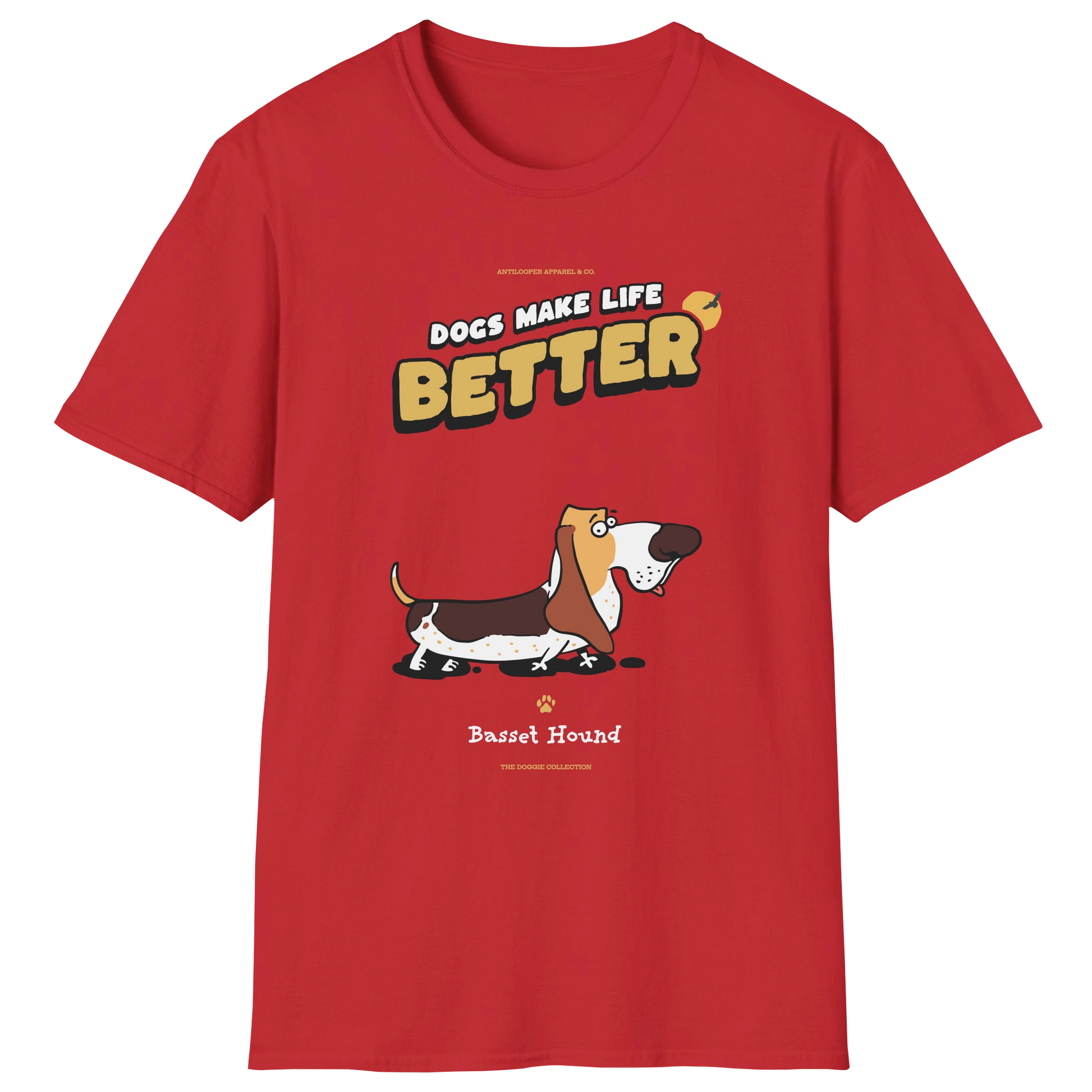 flatlay-doggie-basset_hound-t_shirt-red