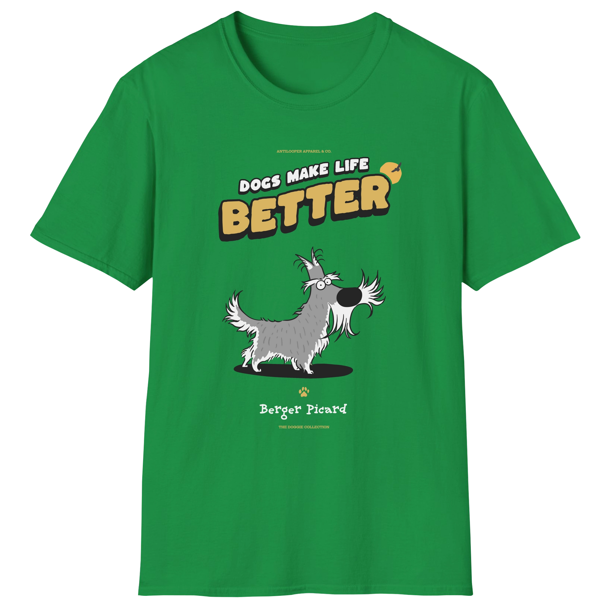 flatlay-doggie-berger_picard-t_shirt-irish_green