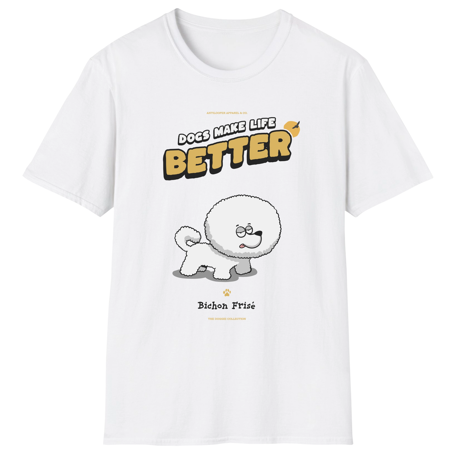 flatlay-doggie-bichon_frise-t_shirt-white