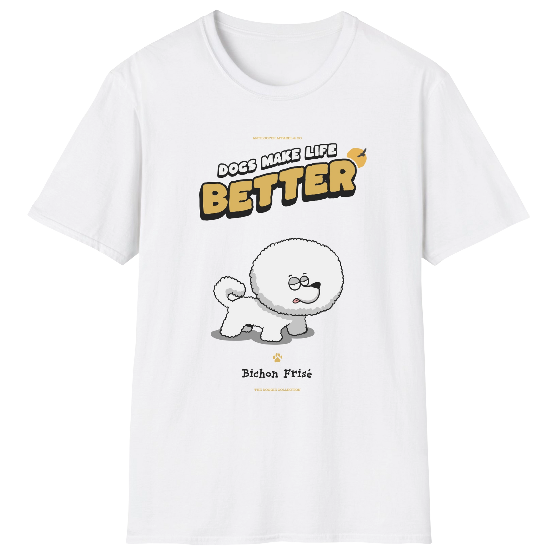 flatlay-doggie-bichon_frise-t_shirt-white