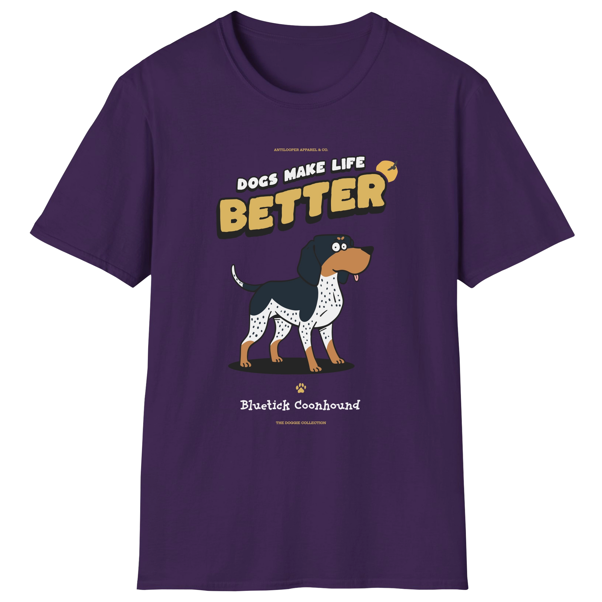 flatlay-doggie-bluetick_coonhound-t_shirt-purple