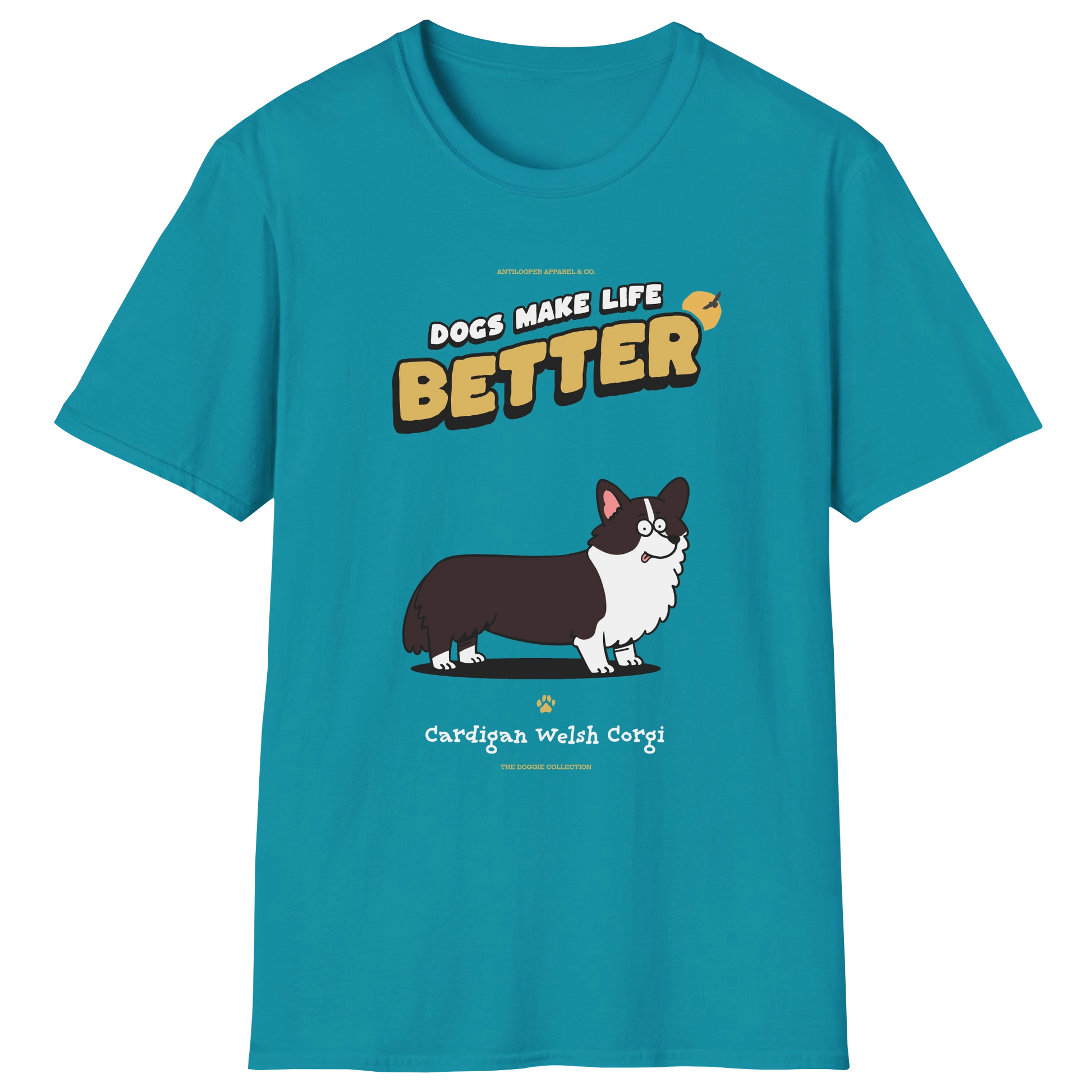 flatlay-doggie-cardigan_welsh_corgi-t_shirt-tropical_blue