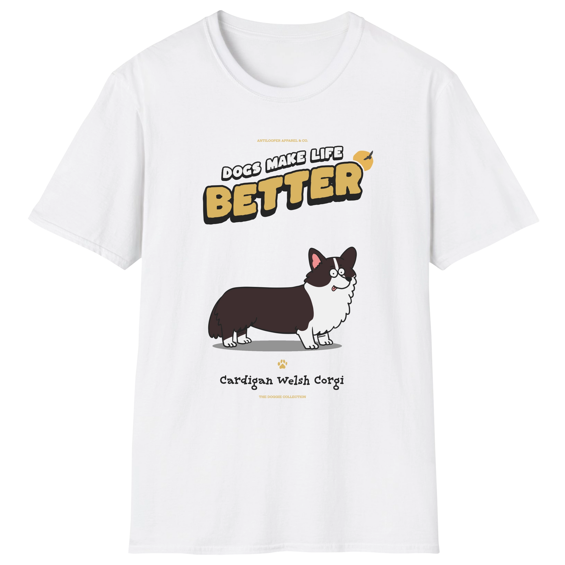 flatlay-doggie-cardigan_welsh_corgi-t_shirt-white