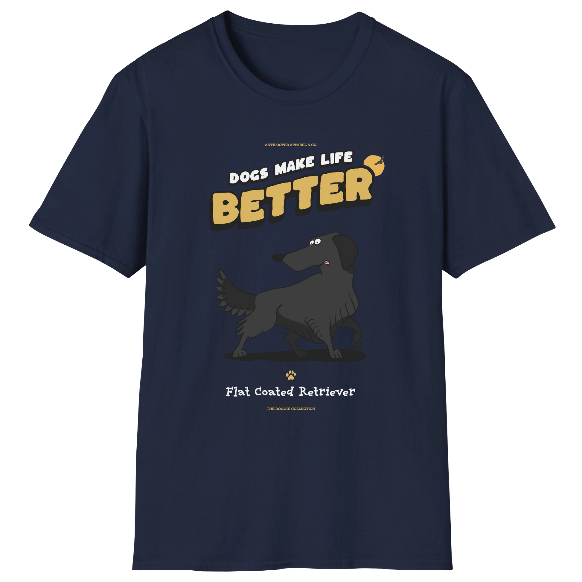 flatlay-doggie-flat_coated_retriever-t_shirt-navy