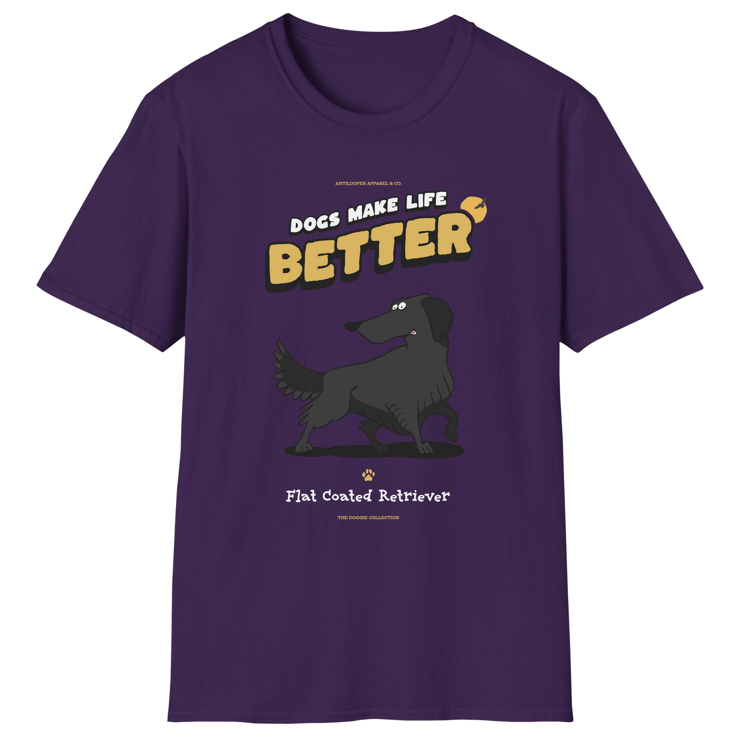 flatlay-doggie-flat_coated_retriever-t_shirt-purple