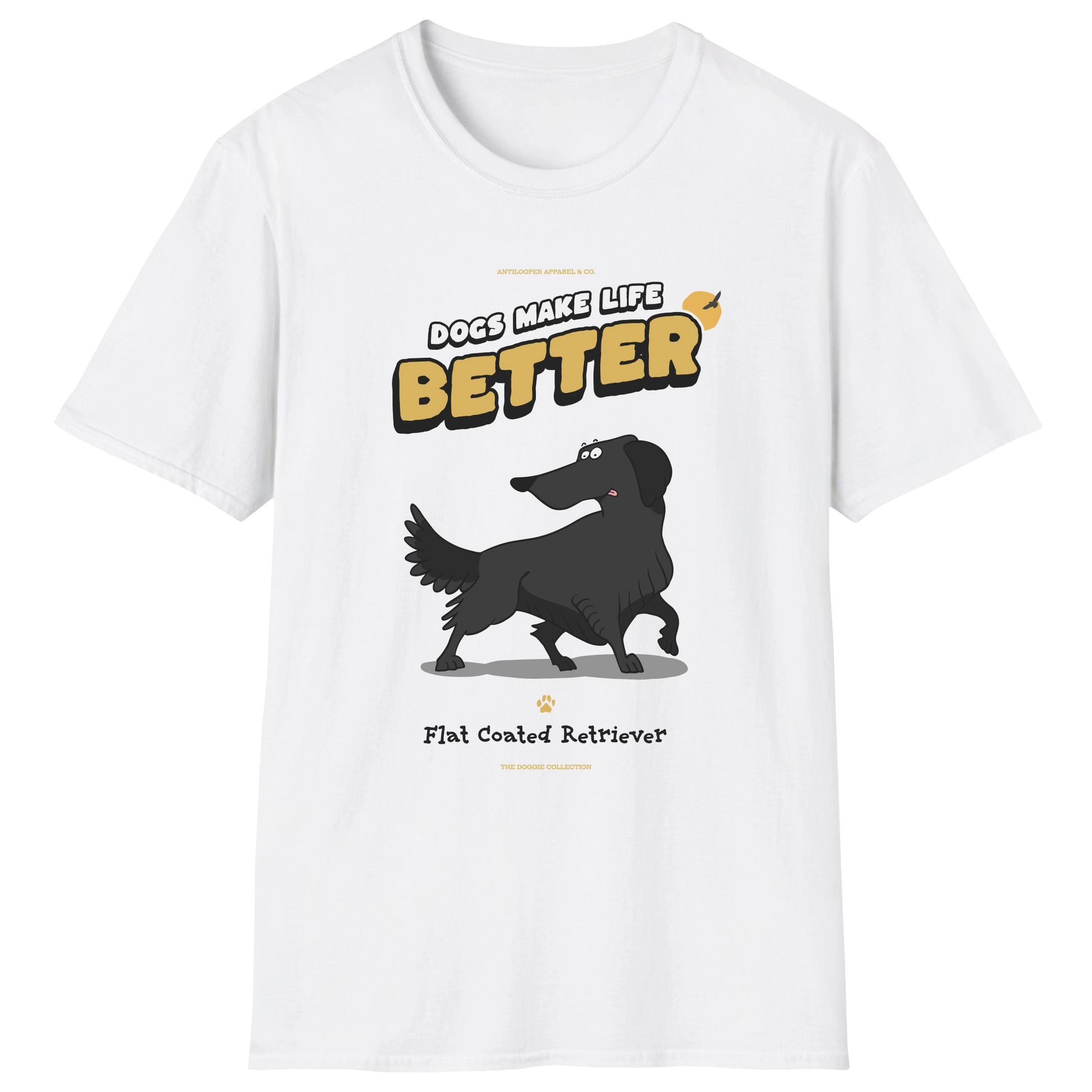 flatlay-doggie-flat_coated_retriever-t_shirt-white