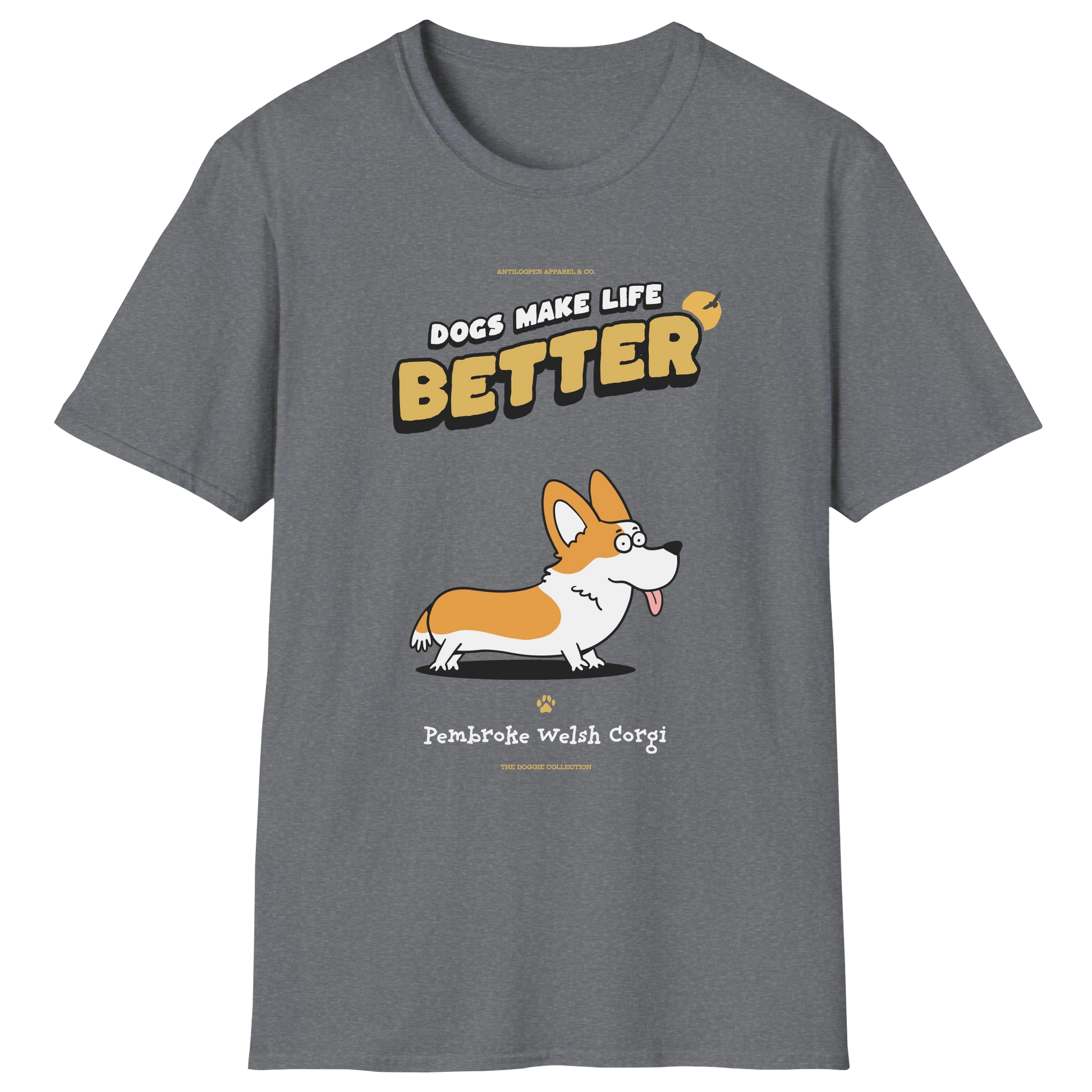 flatlay-doggie-pembroke_welsh_corgi-t_shirt-graphite_heather