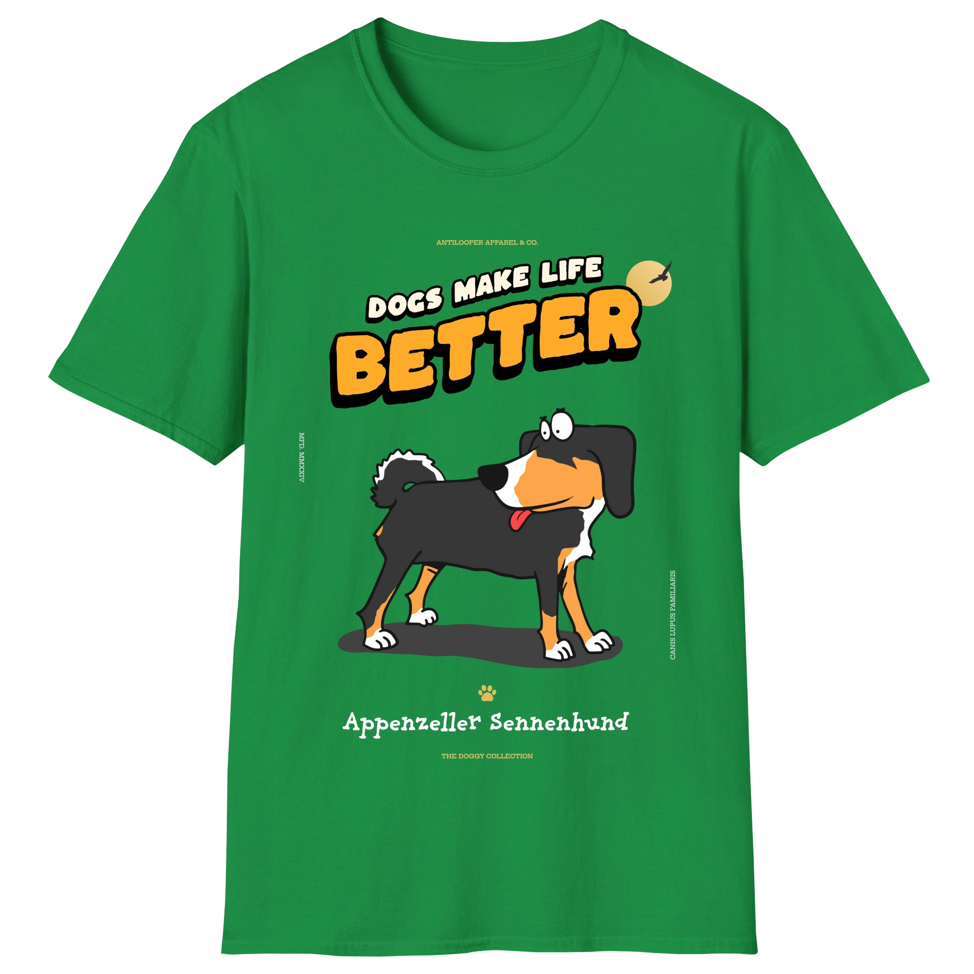 flatlay-doggy-appenzeller_sennenhund-irish_green