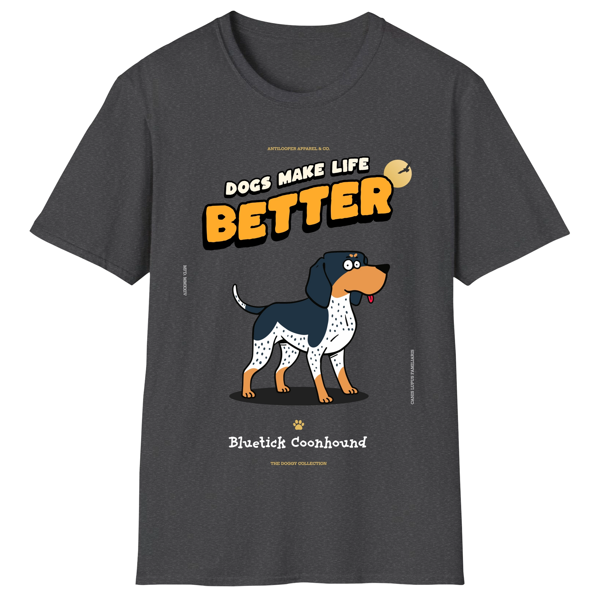 flatlay-doggy-bluetick_coonhound-dark_heather