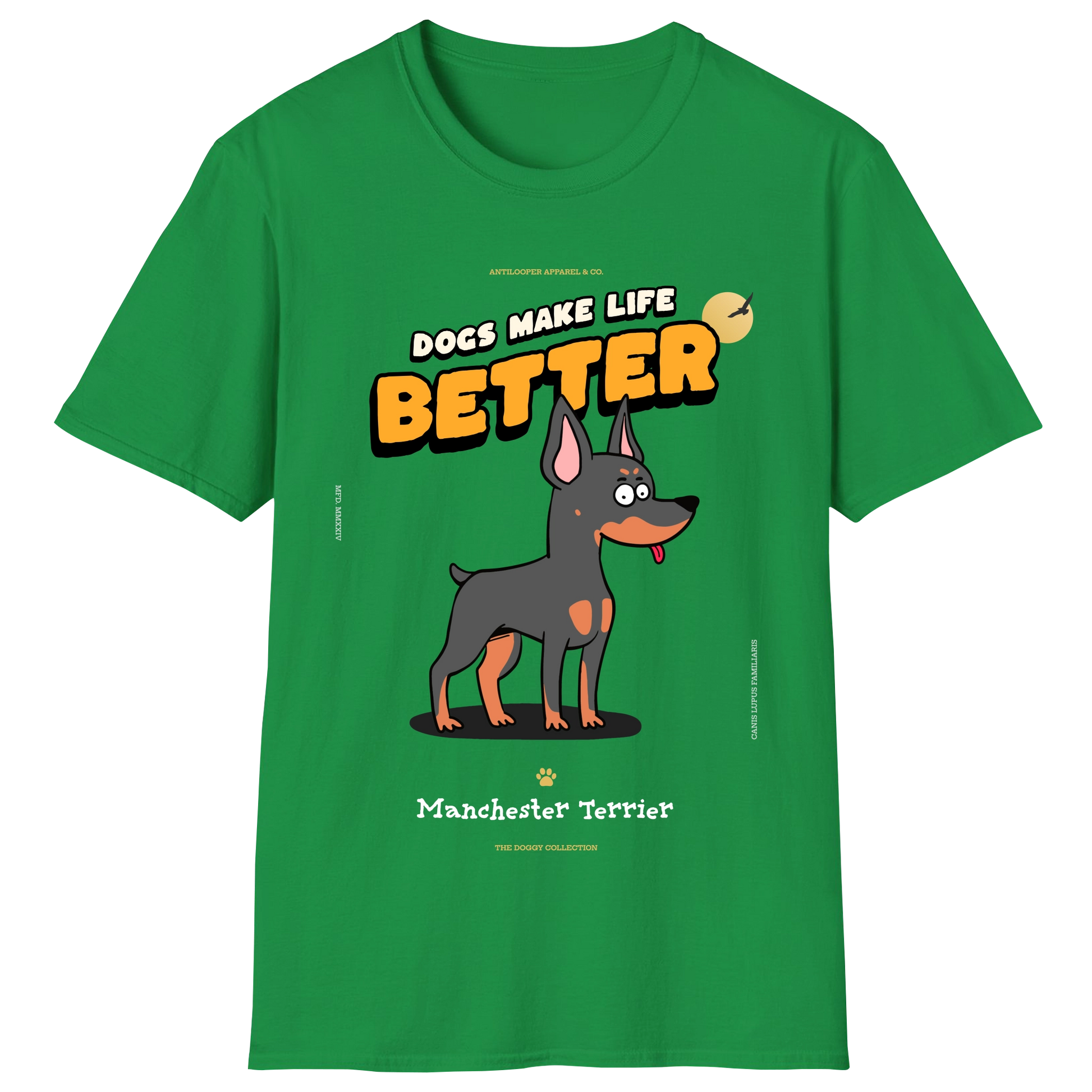 flatlay-doggy-manchester_terrier-irish_green