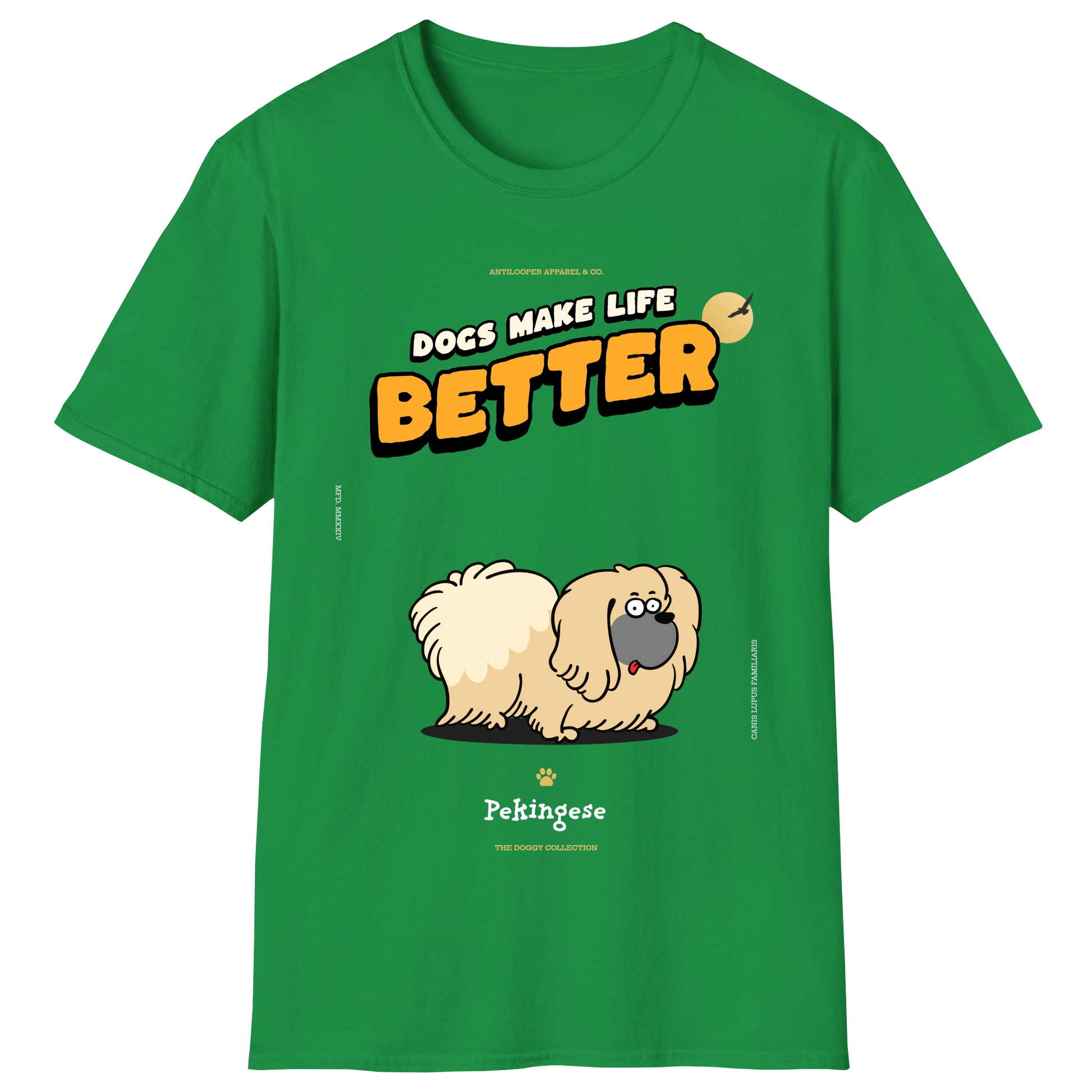 flatlay-doggy-pekingese-irish_green