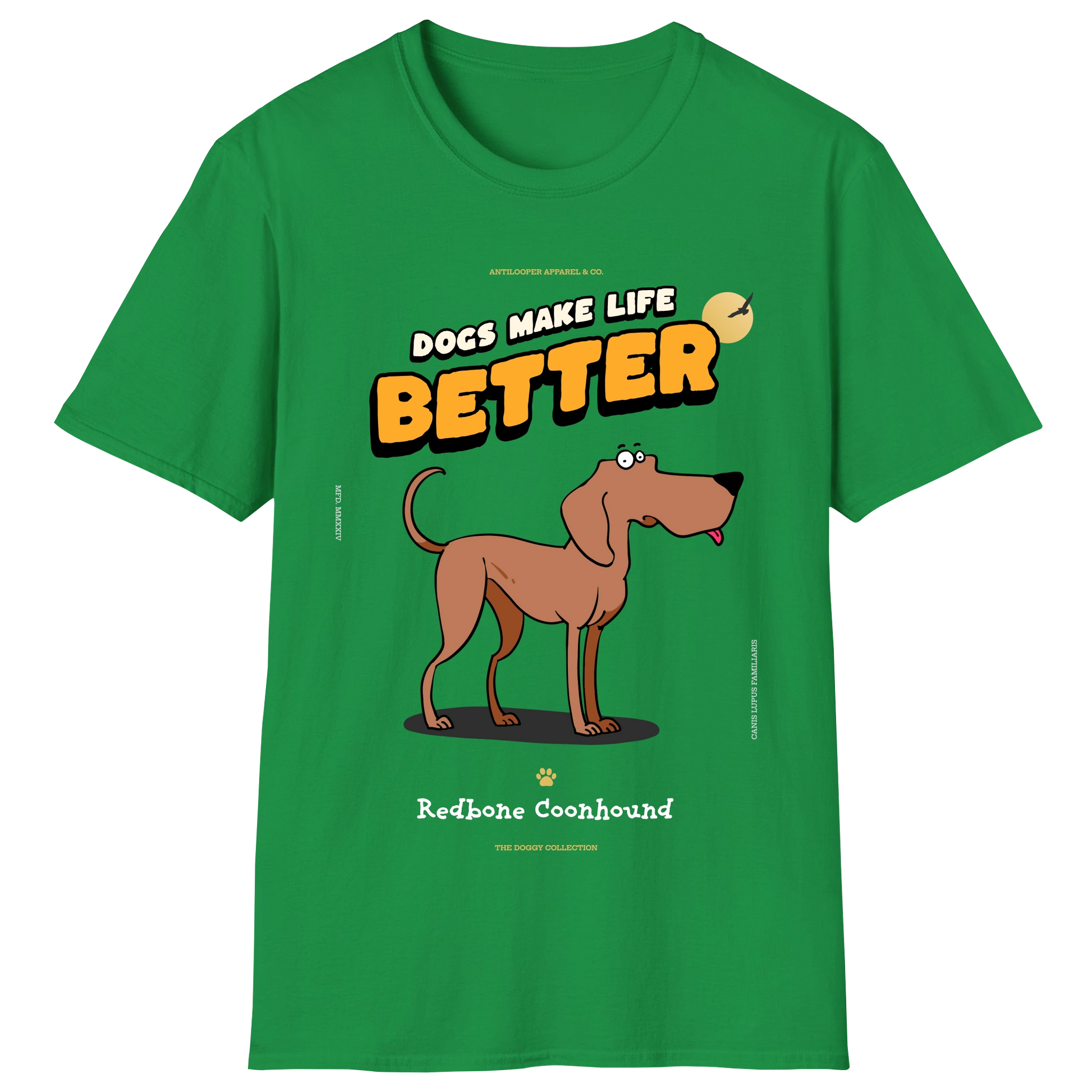 flatlay-doggy-redbone_coonhound-irish_green