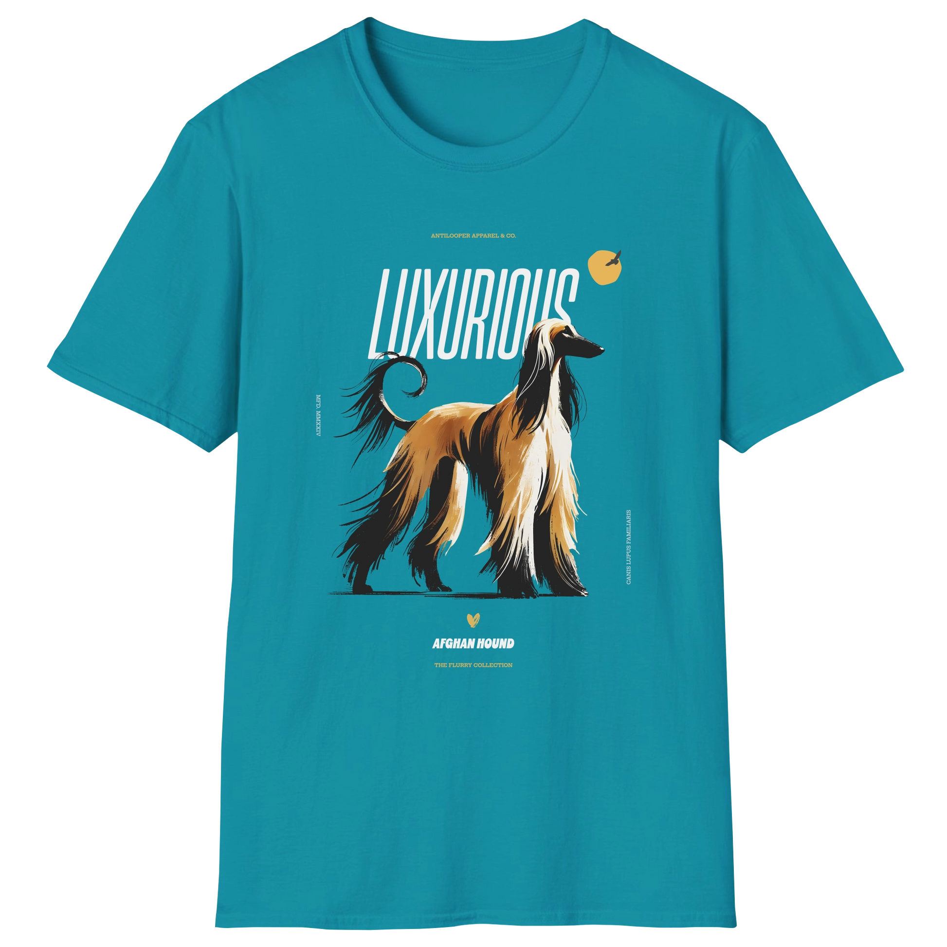 flatlay-flurry-afghan_hound-t_shirt-tropical_blue