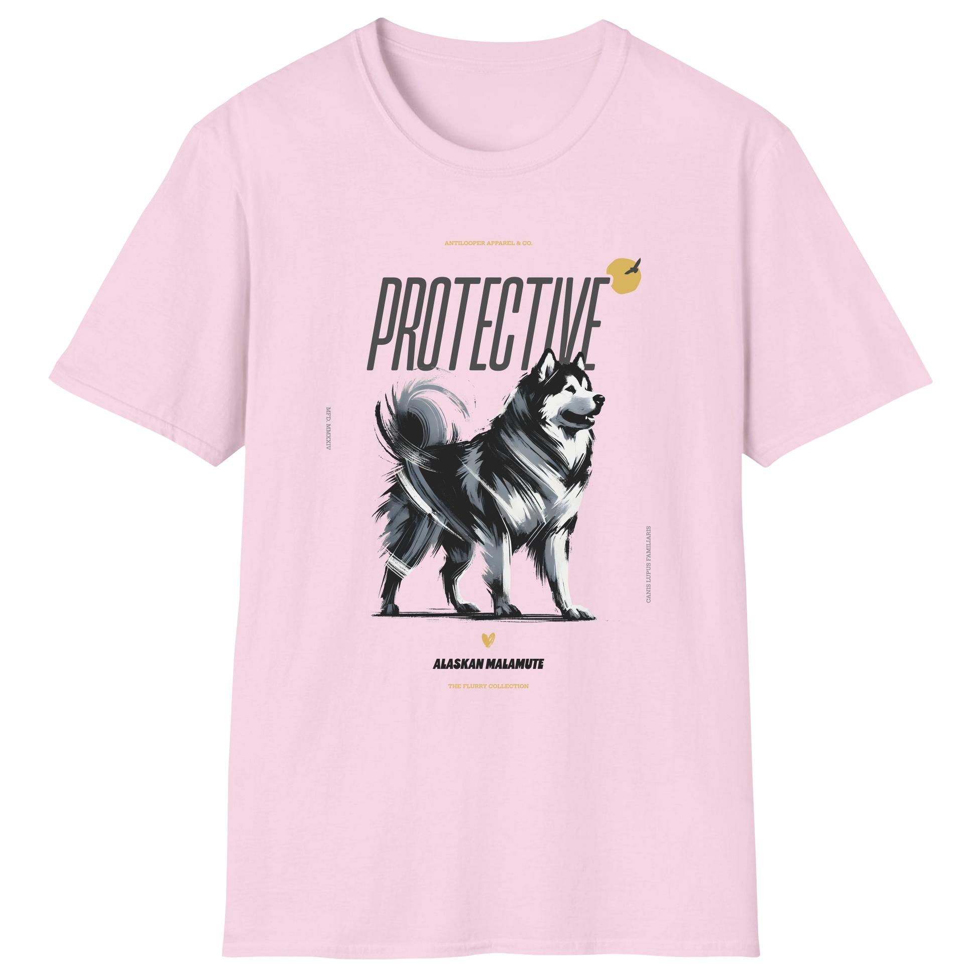 flatlay-flurry-alaskan_malamute-t_shirt-light_pink