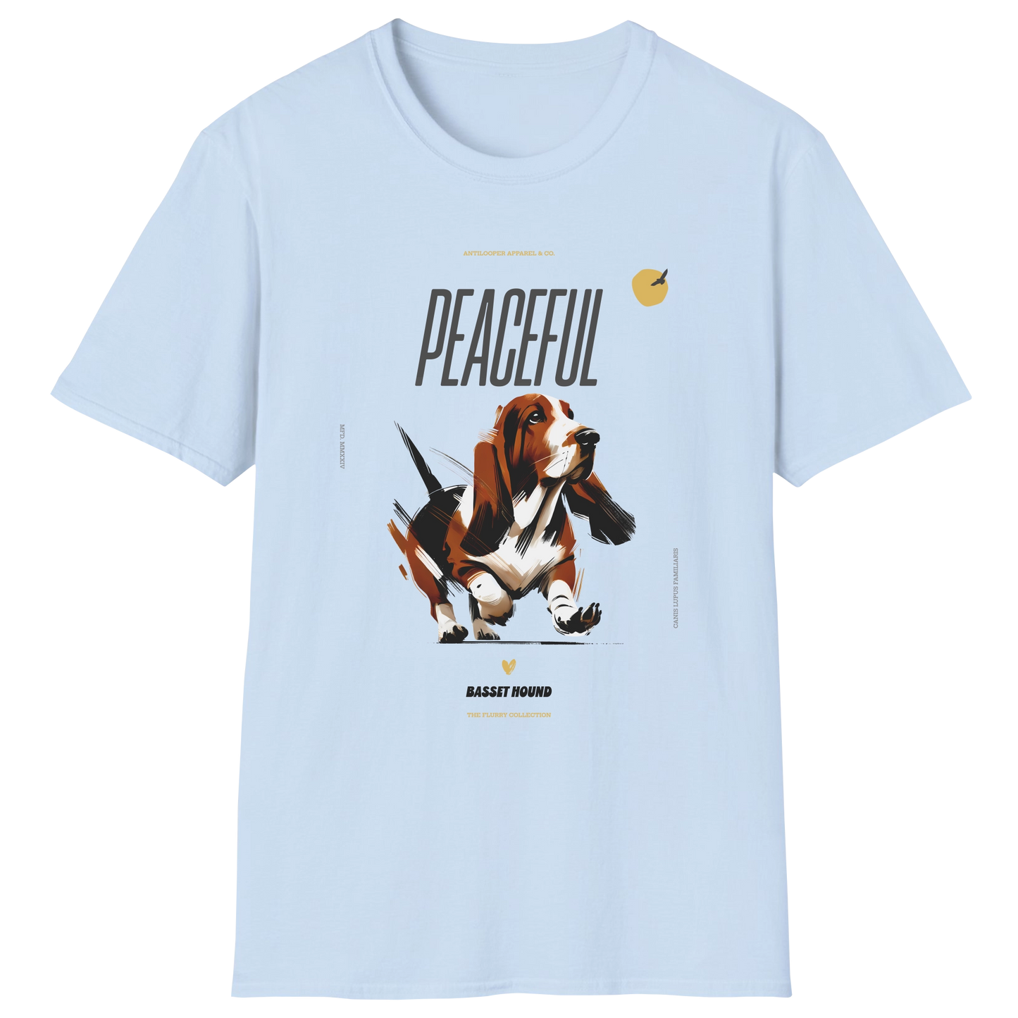 flatlay-flurry-basset_hound-t_shirt-light_blue