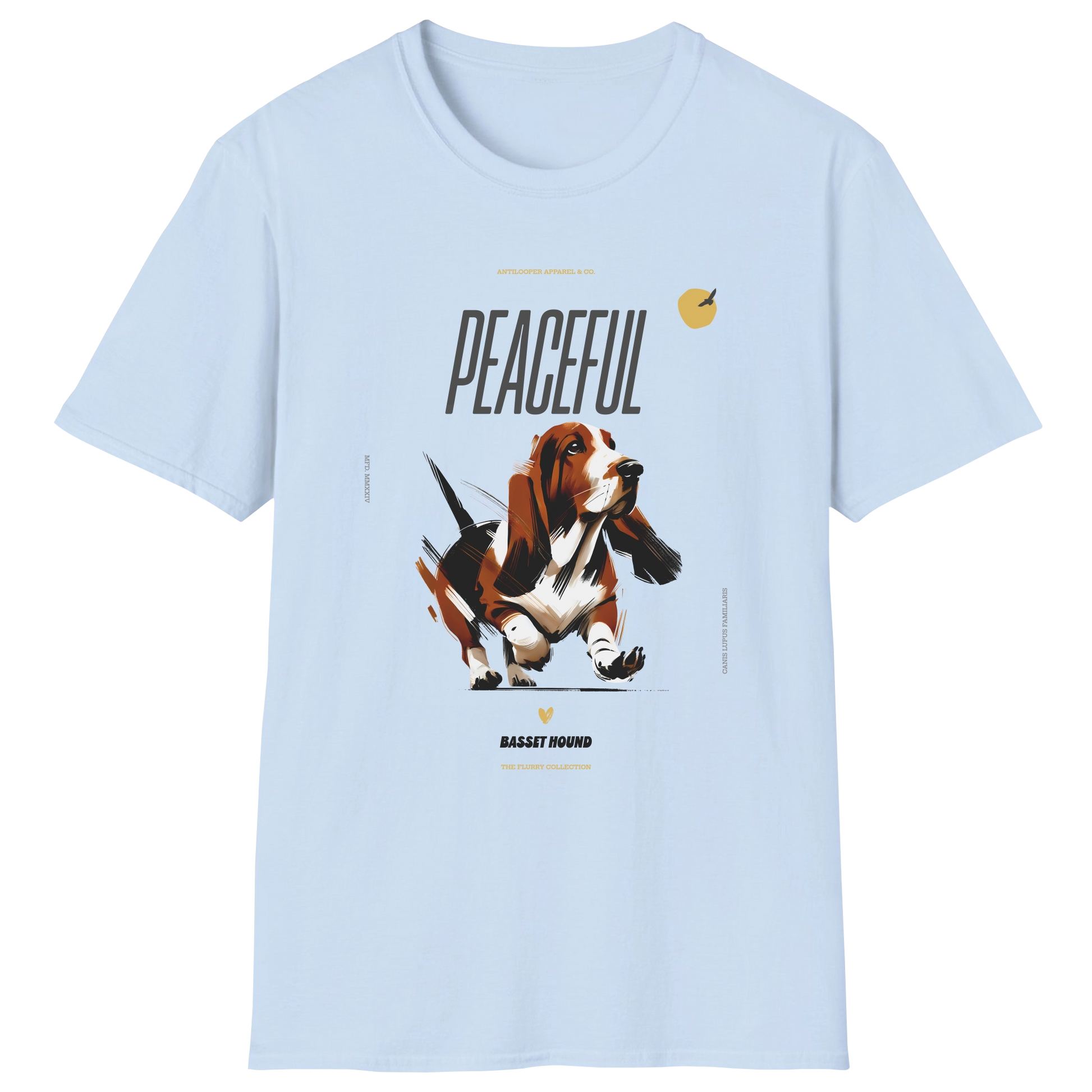 flatlay-flurry-basset_hound-t_shirt-light_blue