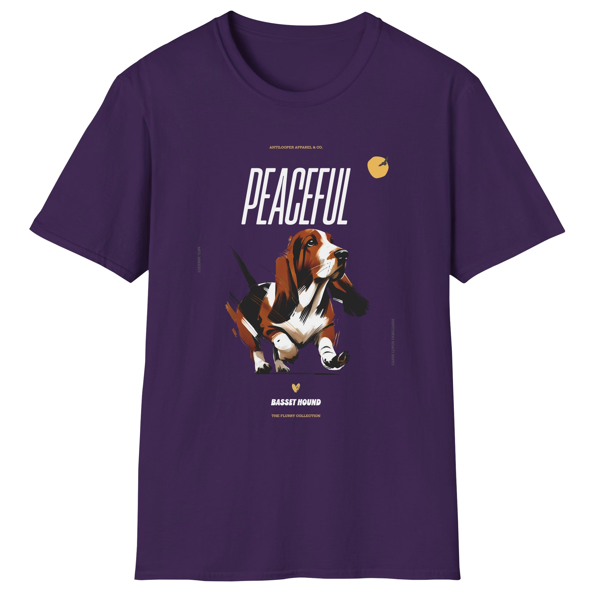 flatlay-flurry-basset_hound-t_shirt-purple