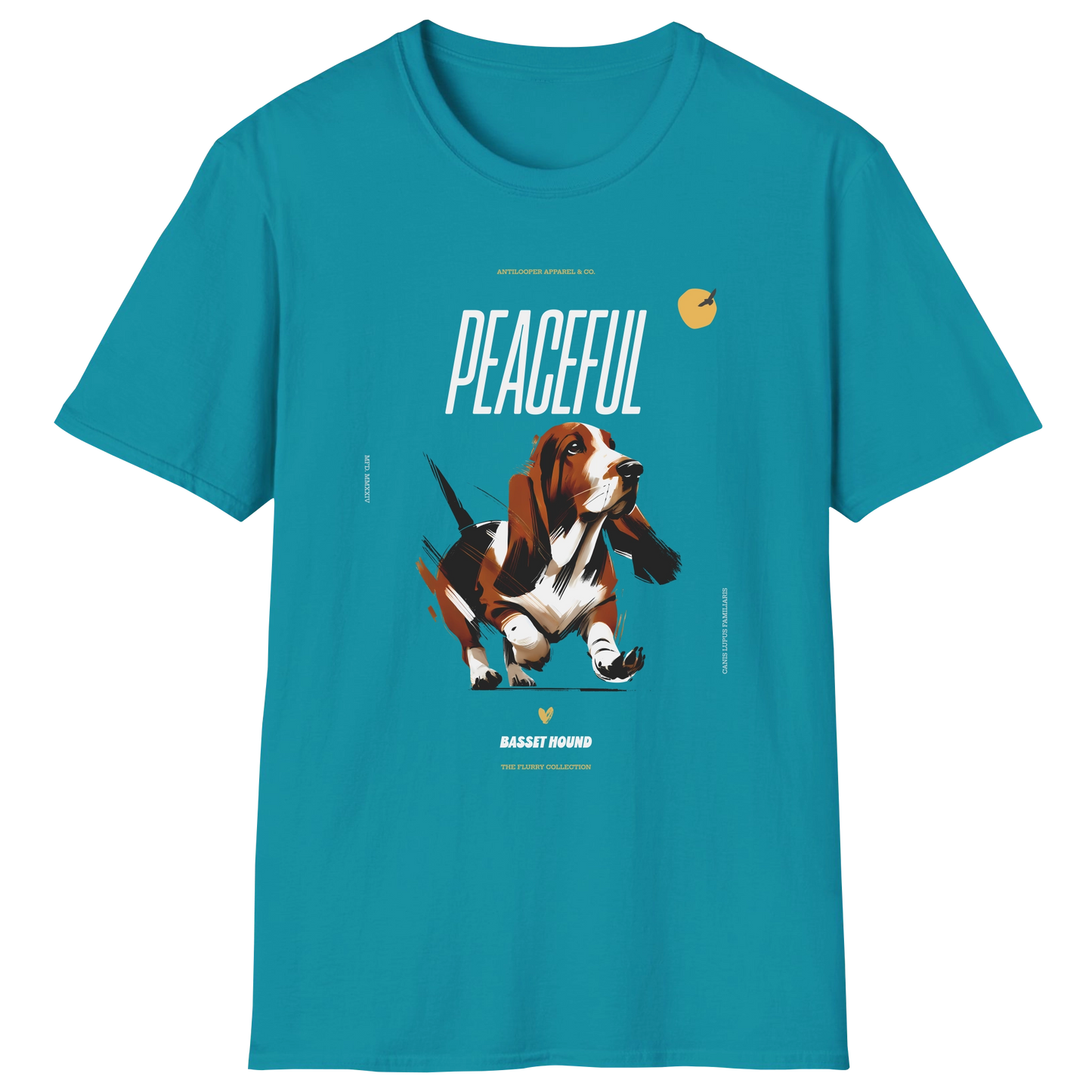 flatlay-flurry-basset_hound-t_shirt-tropical_blue