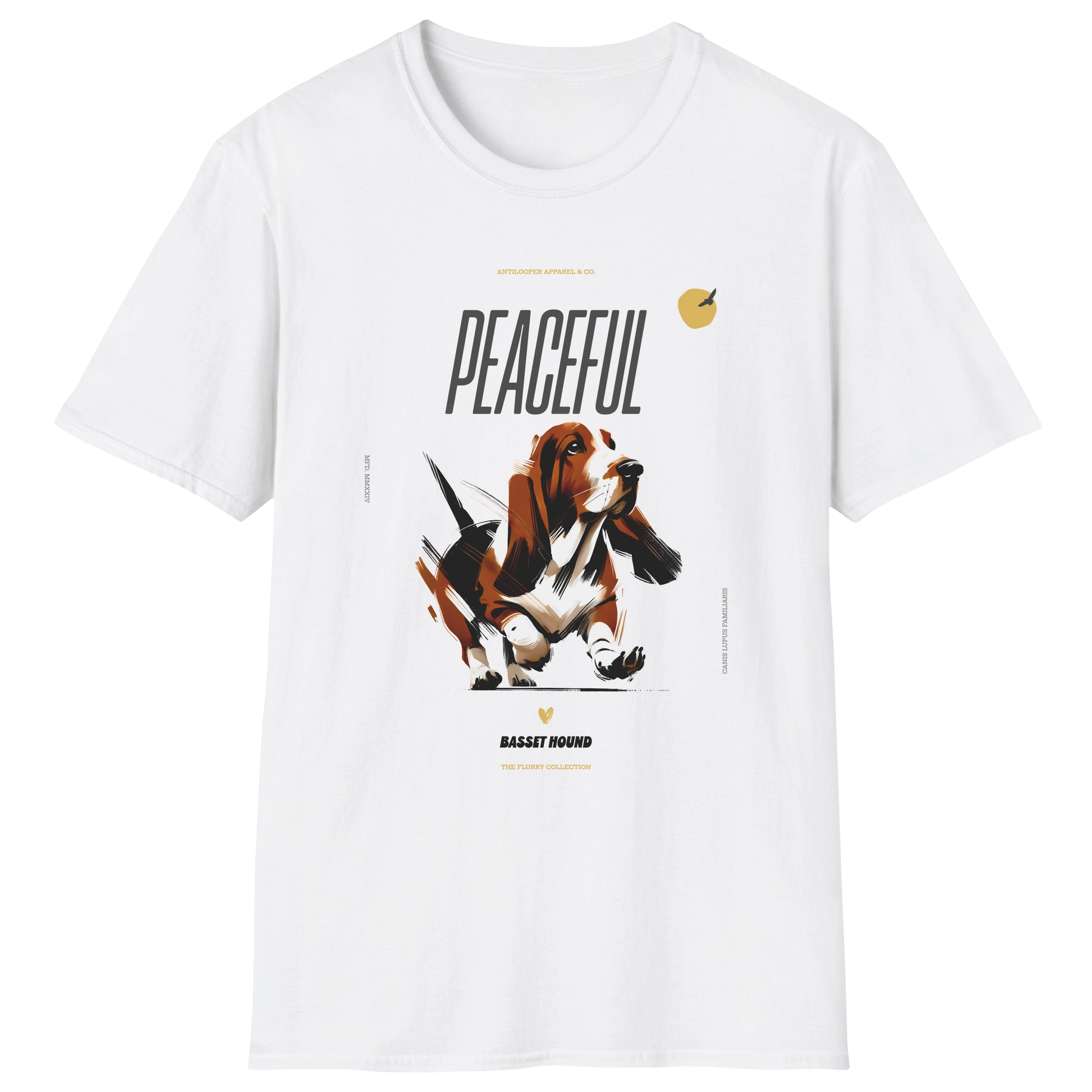 flatlay-flurry-basset_hound-t_shirt-white