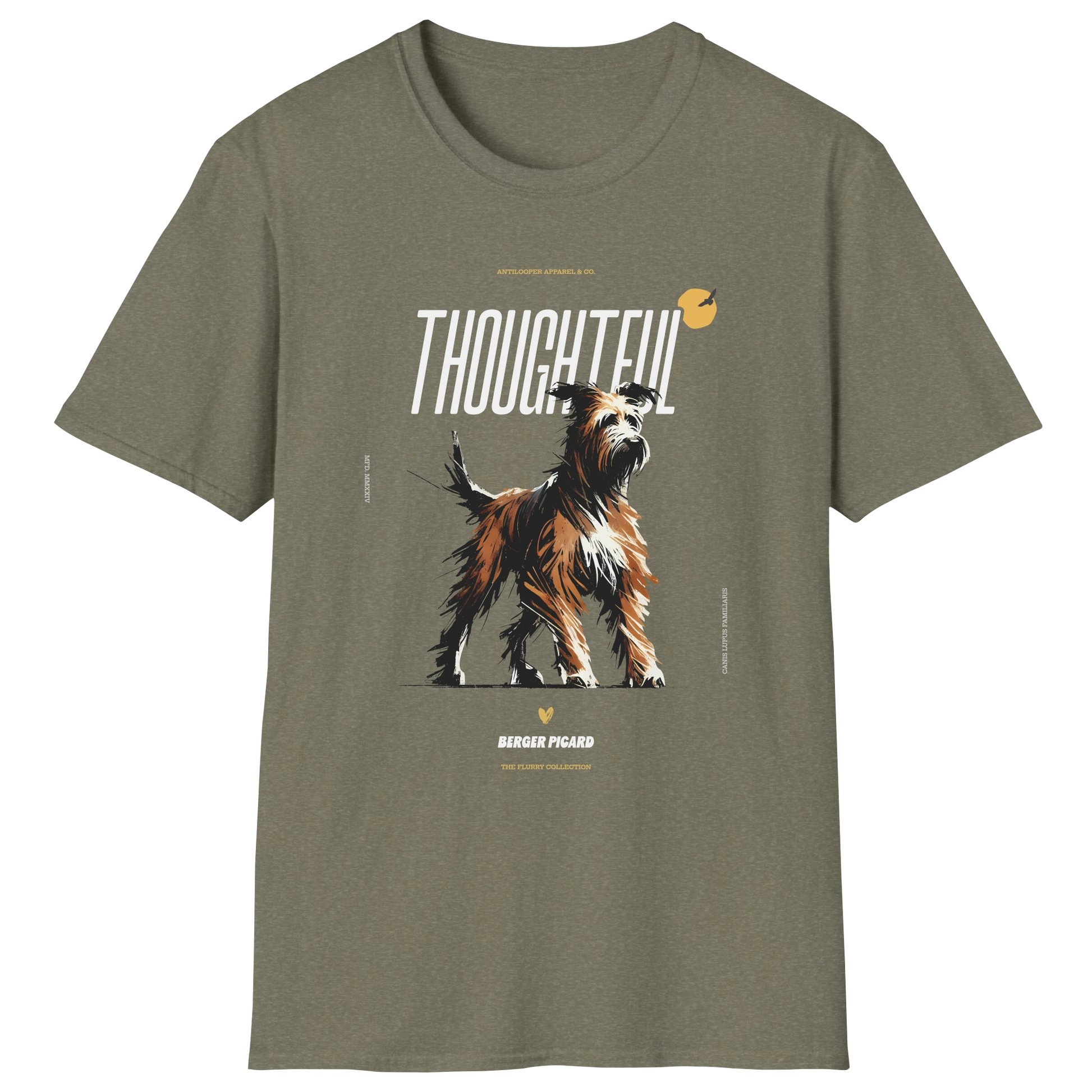 flatlay-flurry-berger_picard-t_shirt-heather_military_green