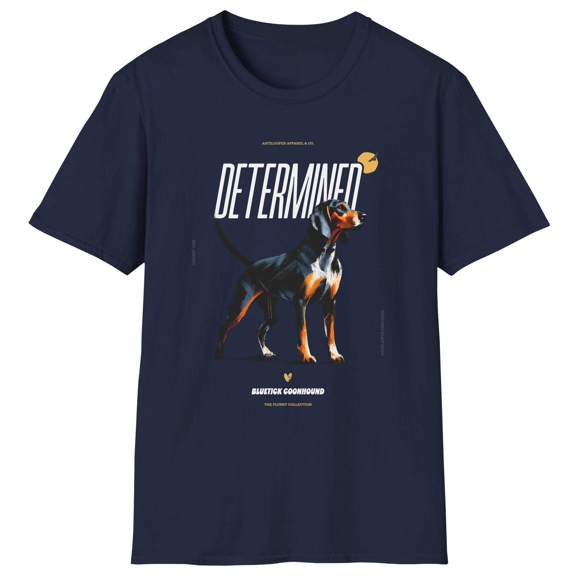flatlay-flurry-bluetick_coonhound-t_shirt-navy