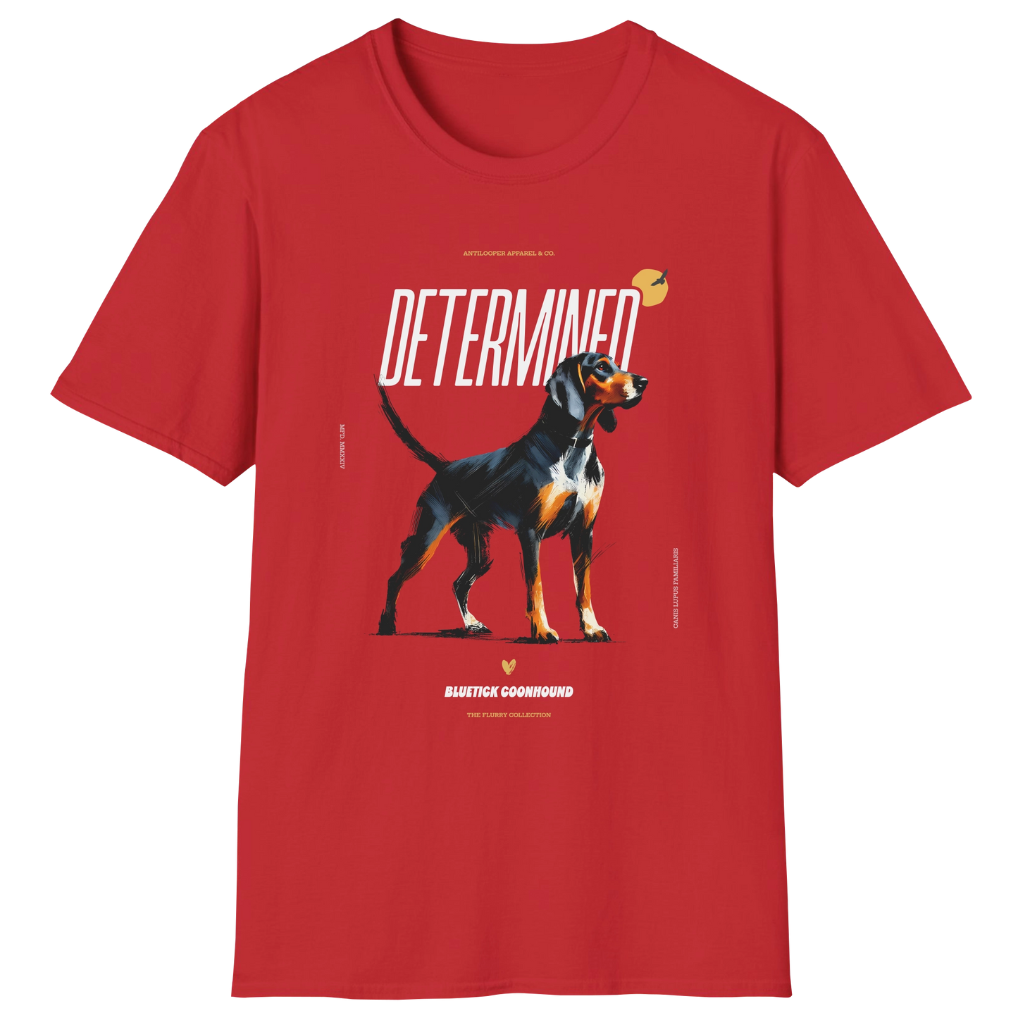 flatlay-flurry-bluetick_coonhound-t_shirt-red
