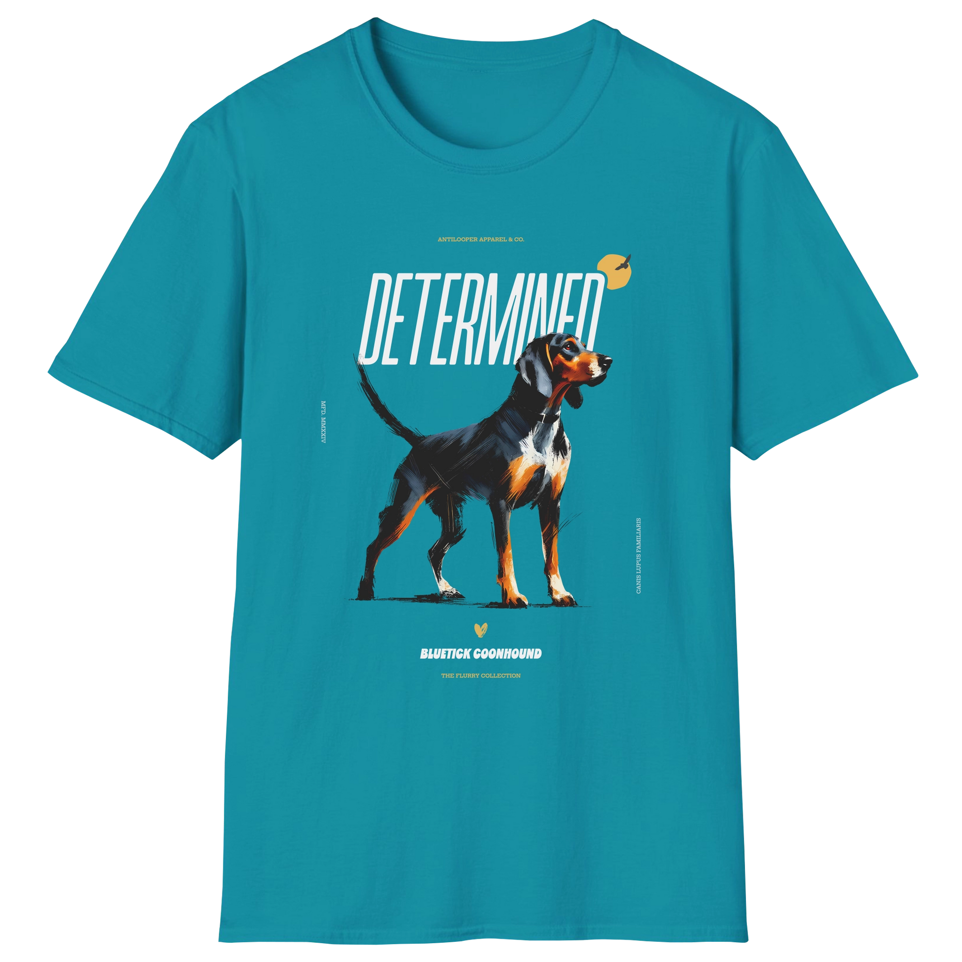 flatlay-flurry-bluetick_coonhound-t_shirt-tropical_blue