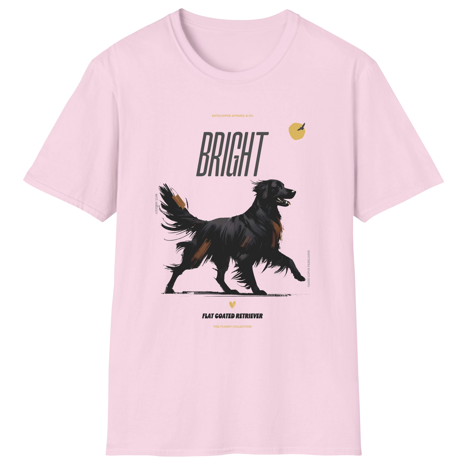 flatlay-flurry-flat_coated_retriever-t_shirt-light_pink
