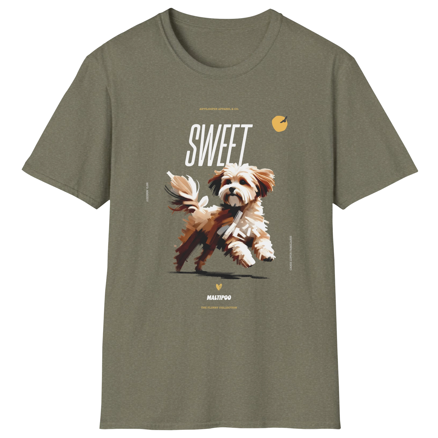 flatlay-flurry-maltipoo-t_shirt-heather_military_green
