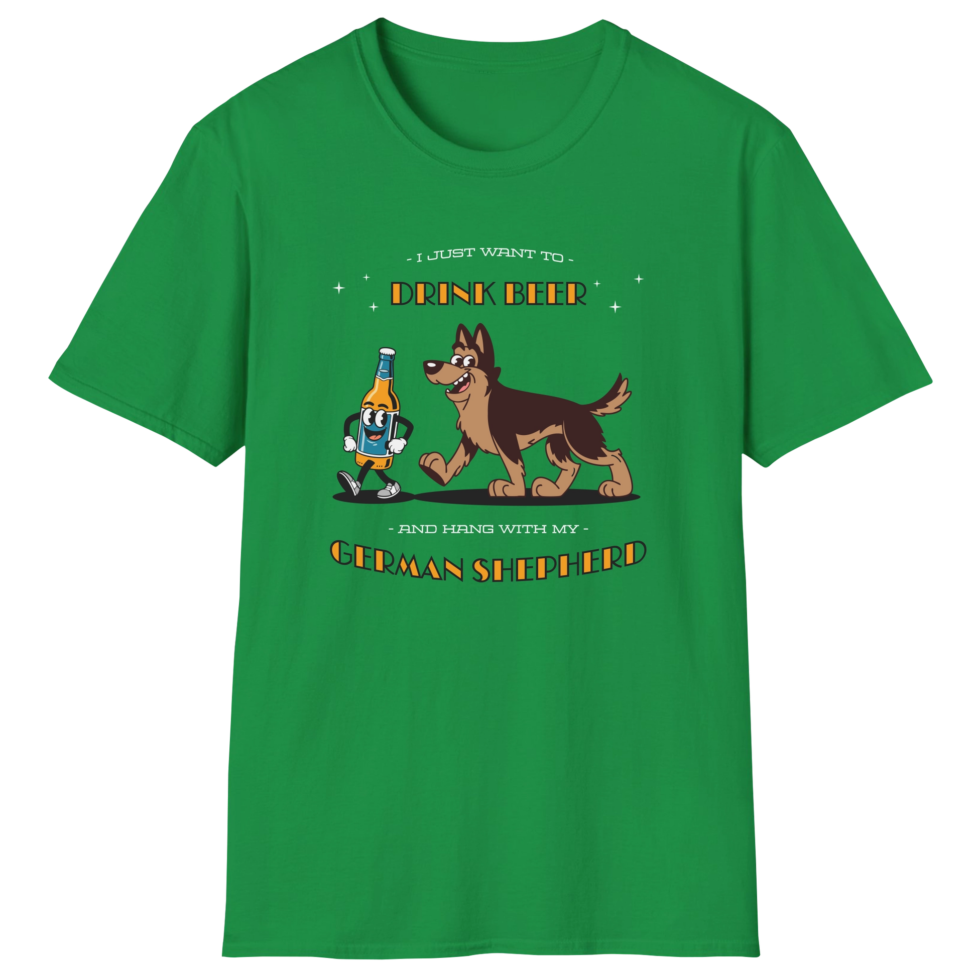 flatlay-german_shepherd-beer_lover-t_shirt-irish_green