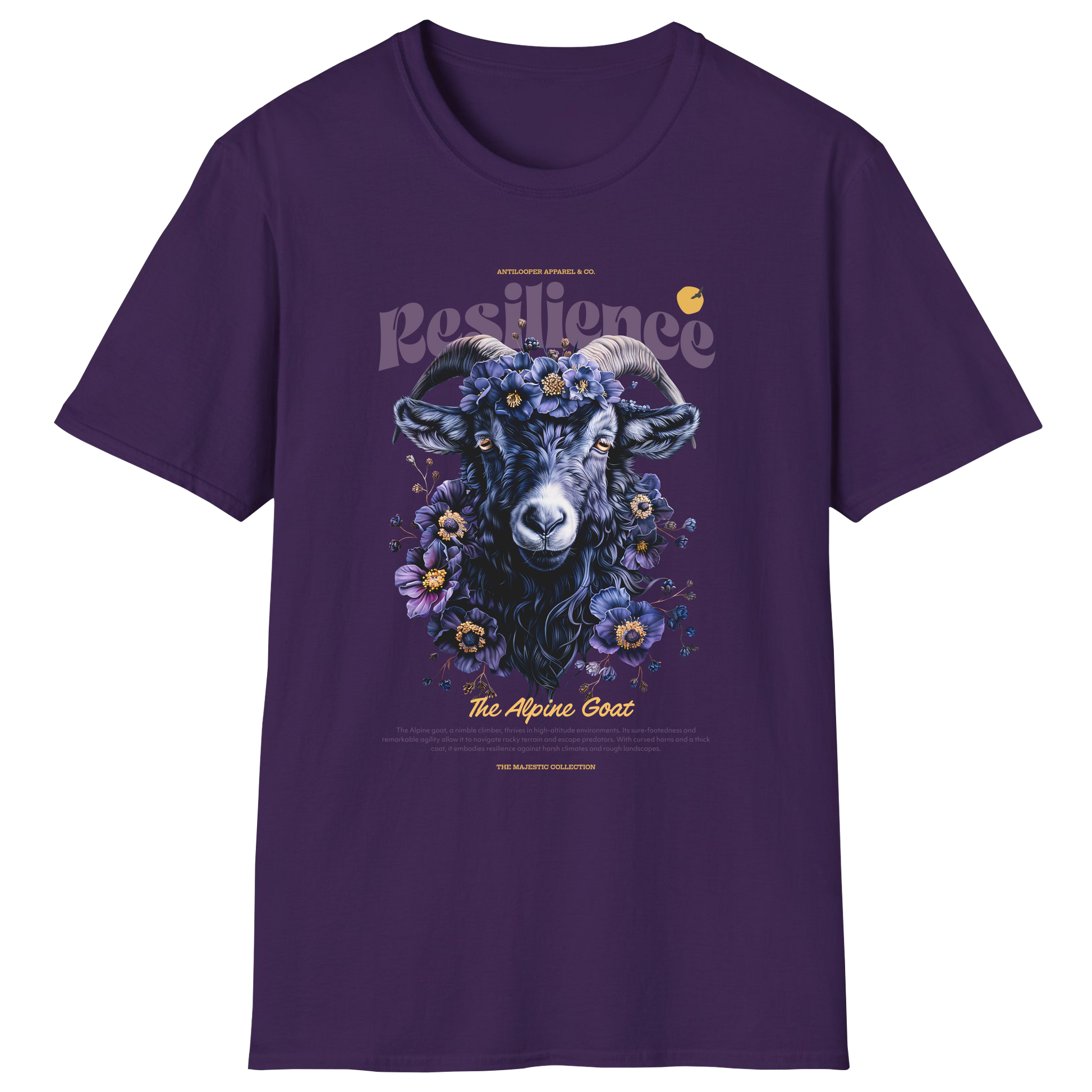 flatlay-majestic-alpine_goat-t_shirt-purple
