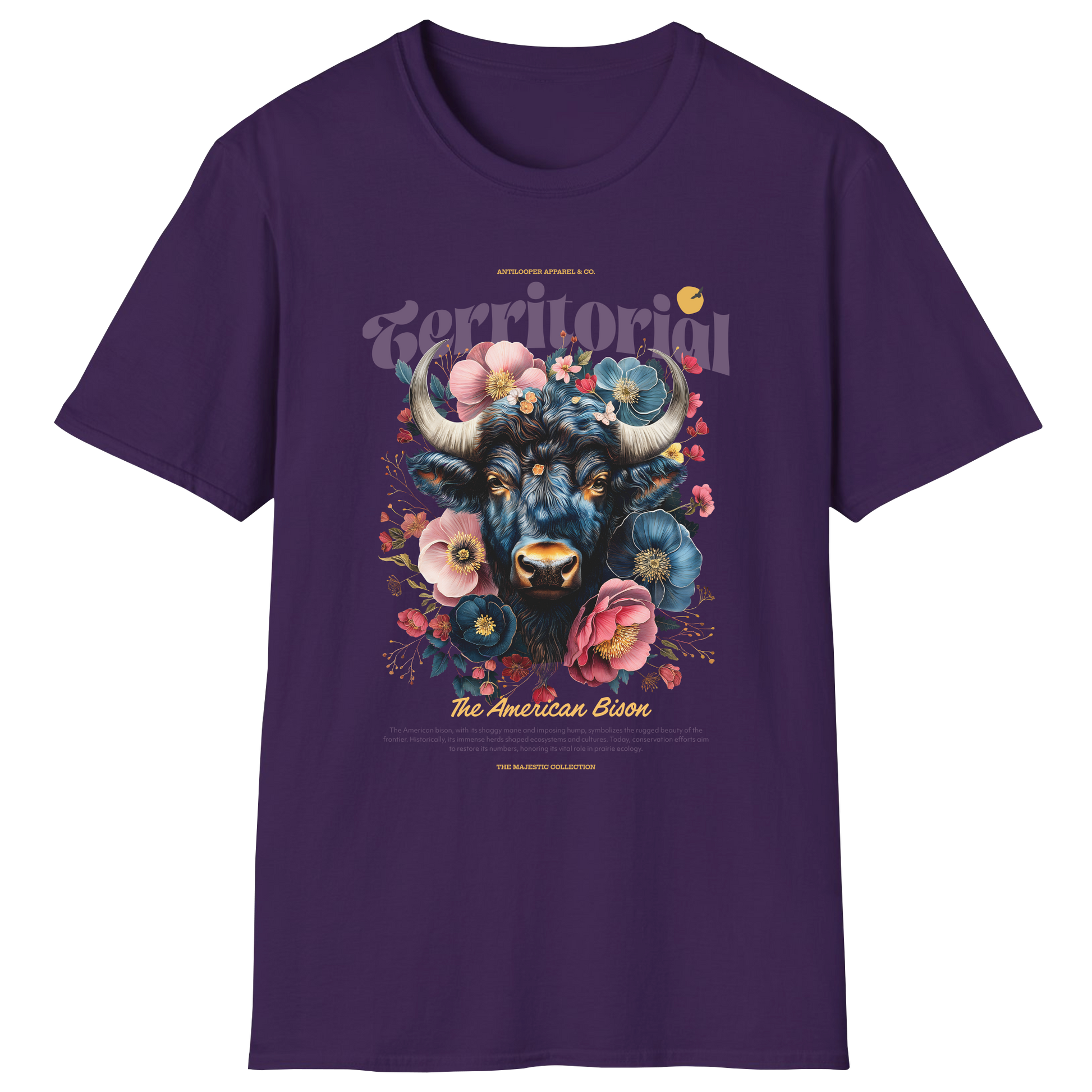 flatlay-majestic-american_bison-t_shirt-purple