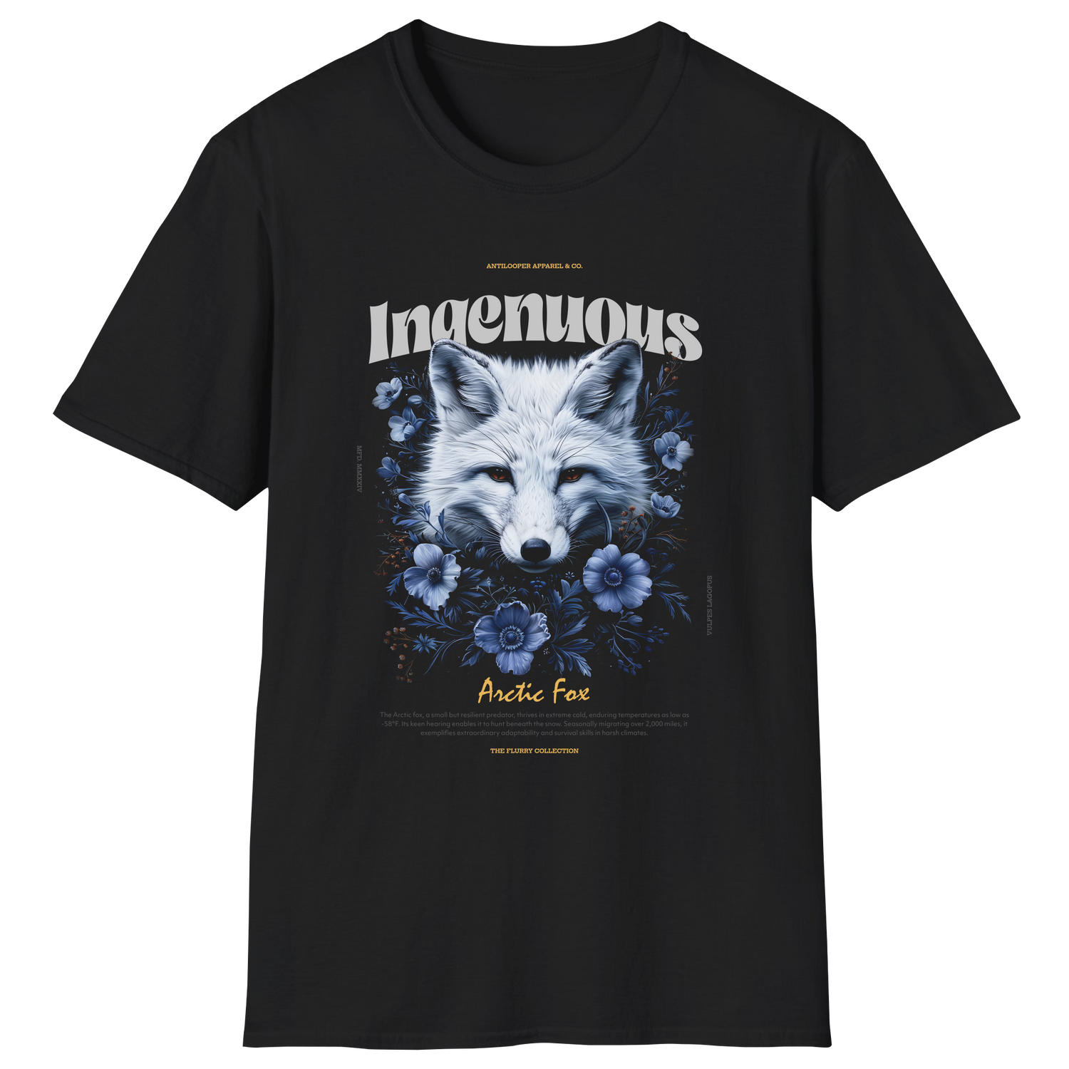 flatlay-majestic-arctic_fox-winter-t_shirt-black