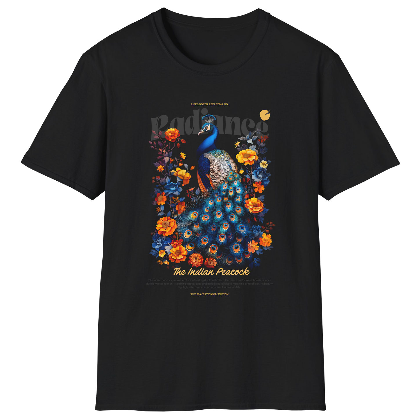 flatlay-majestic-indian_peacock-t_shirt-black