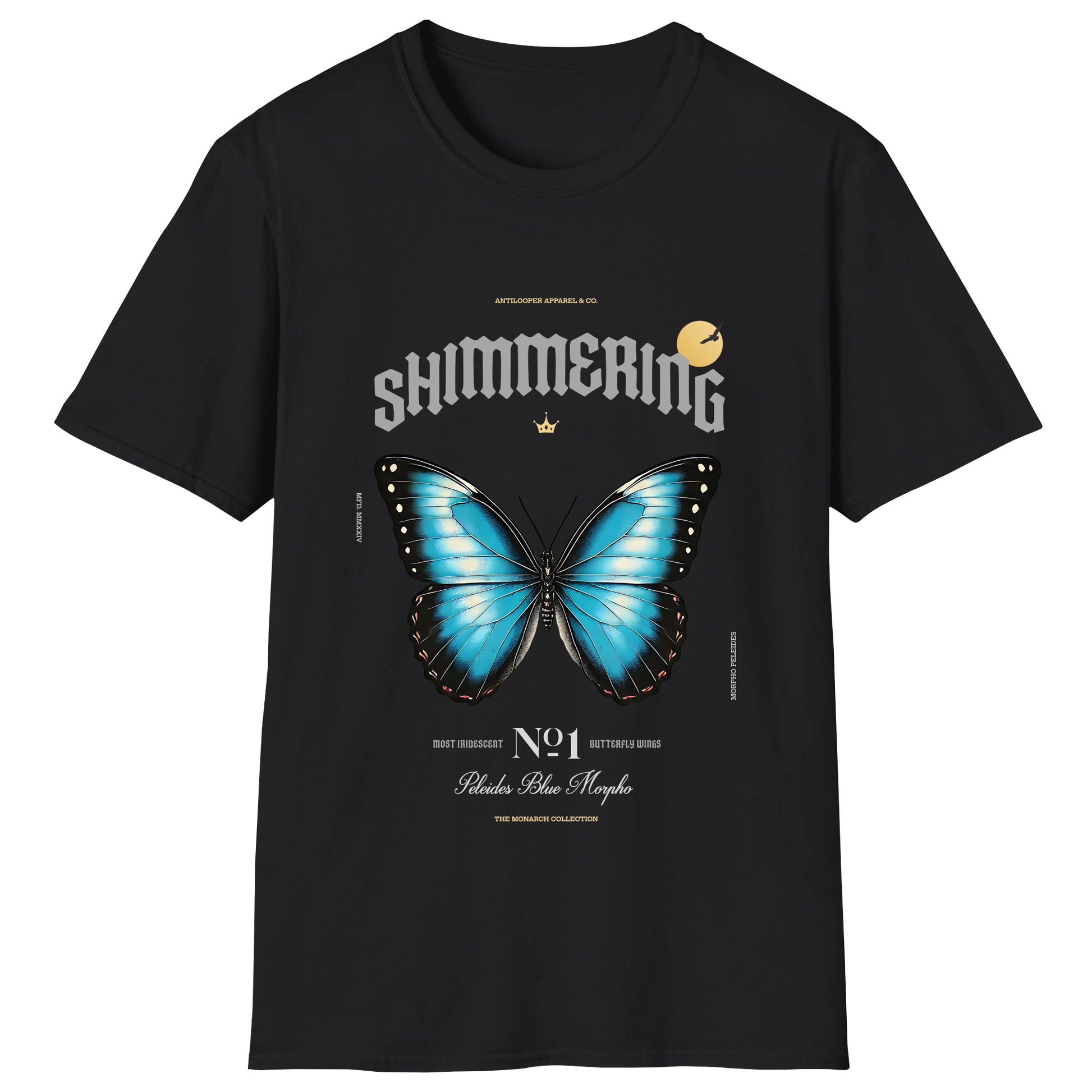 flatlay-monarch-peleides_blue_morpho-black