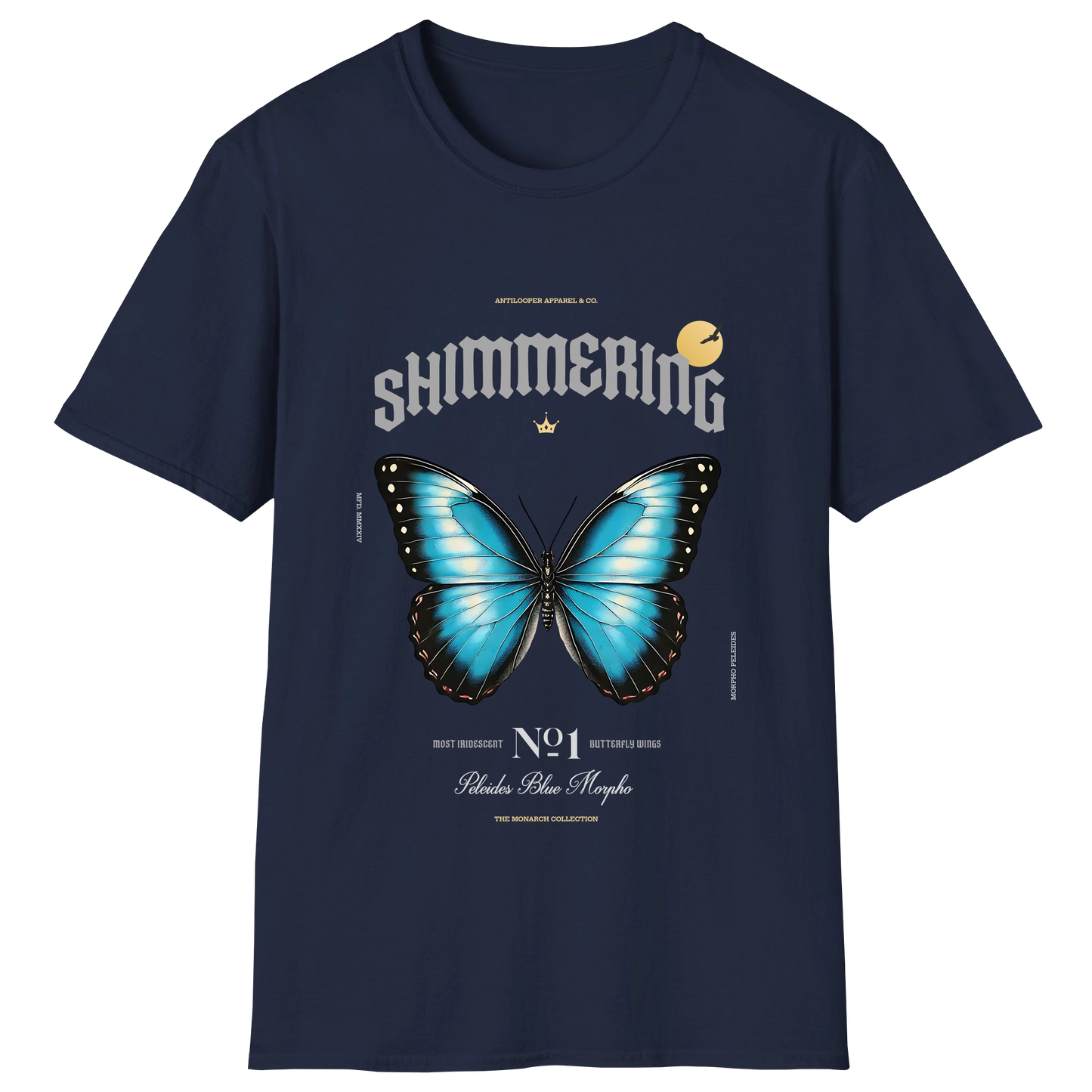 flatlay-monarch-peleides_blue_morpho-navy