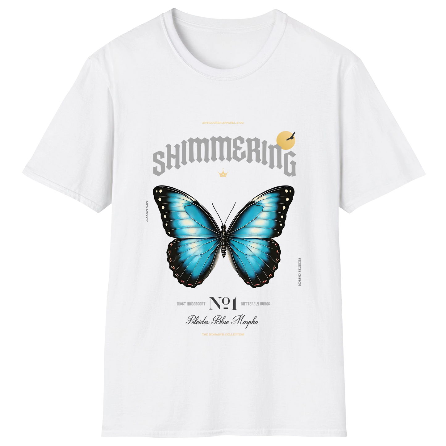 flatlay-monarch-peleides_blue_morpho-white