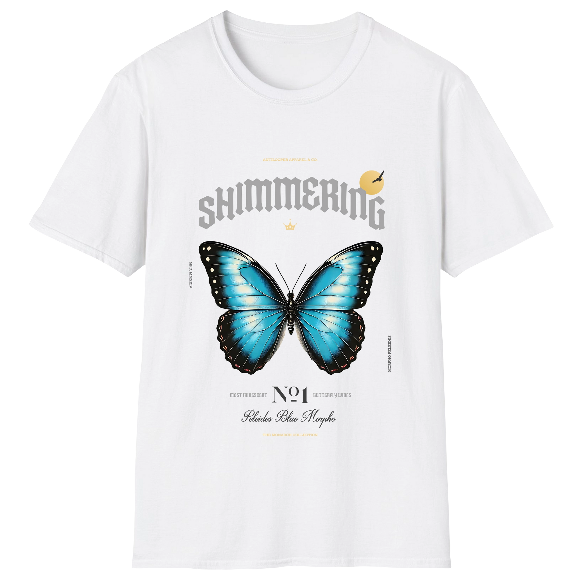 flatlay-monarch-peleides_blue_morpho-white