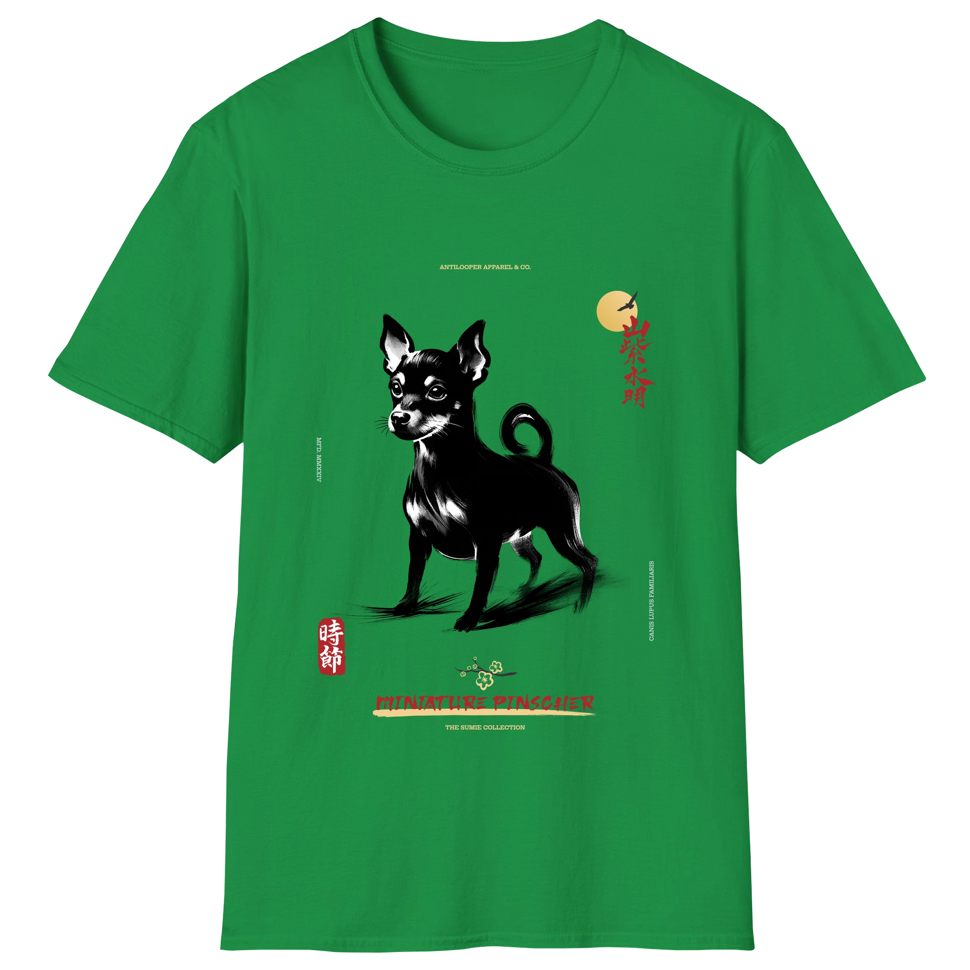 flatlay-sumie-miniature_pinscher-irish_green