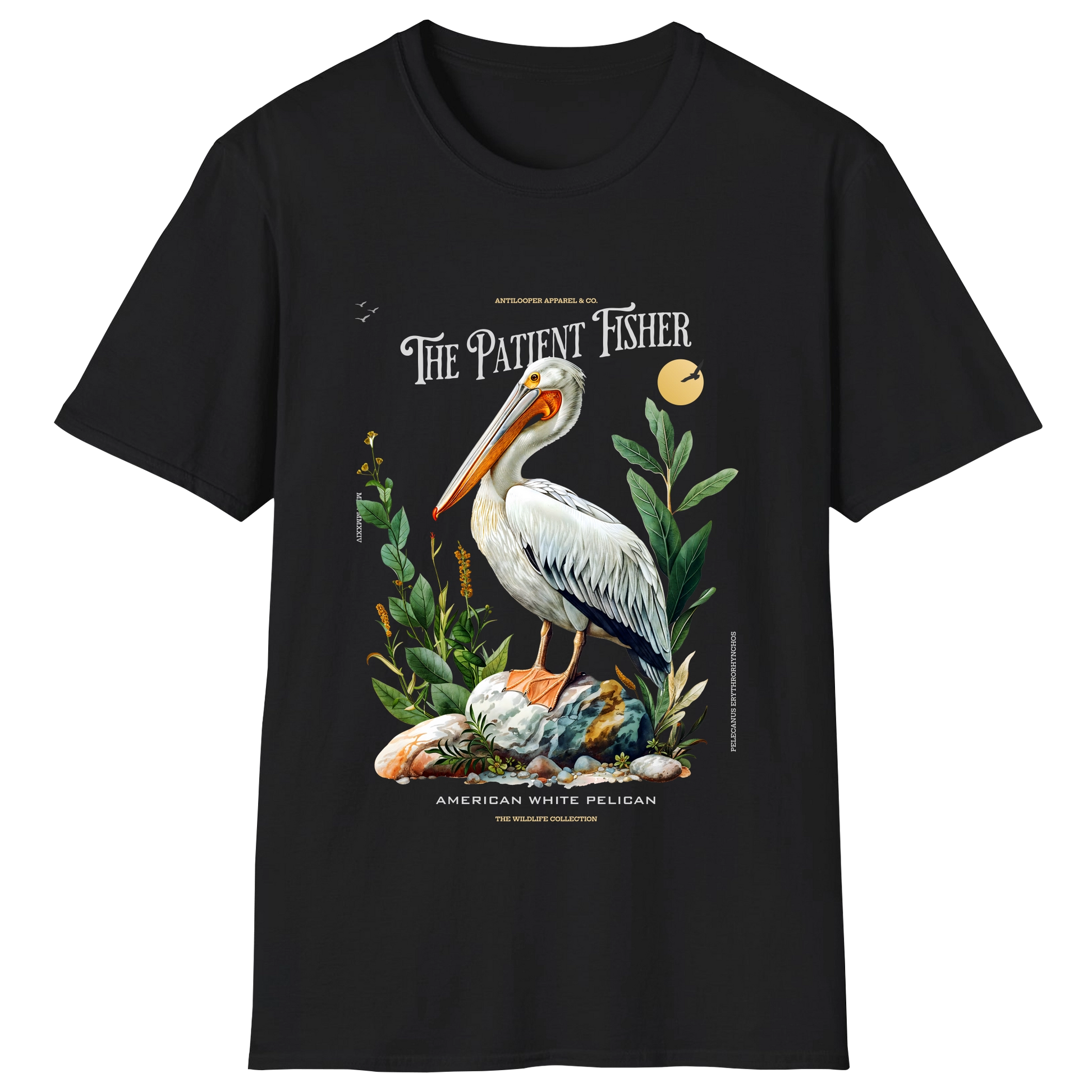 flatlay-wildlife-american_white_pelican-black